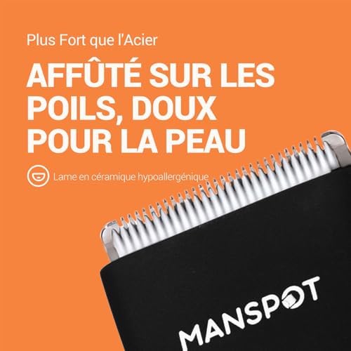 Vue 3 de Manspot Tondeuse Corps Homme