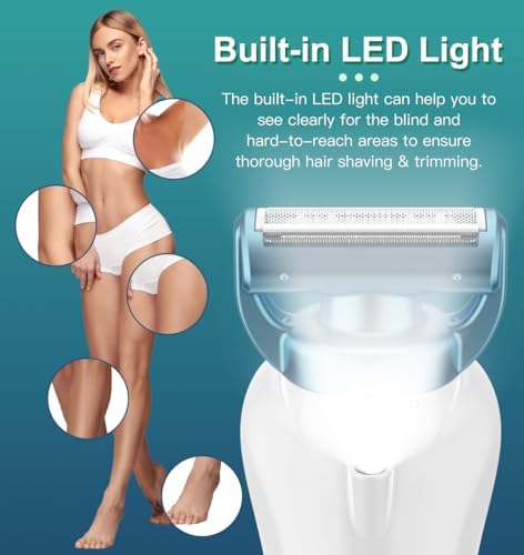 Vue 4 de Hatteker Rasoir Electrique Femme