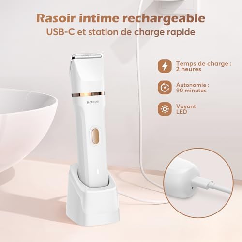 Vue 2 de Kotopa Rasoir Intime Pour