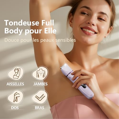 Vue 2 de Rasoir Electrique Femme Tondeuse