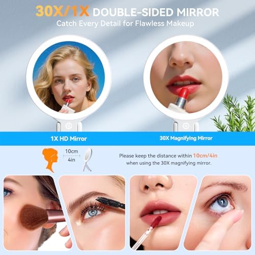 Vue 3 de Auxmir Miroir Grossissant Lumineux