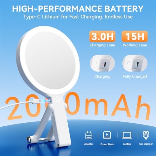 Vue 6 de Auxmir Miroir Grossissant Lumineux