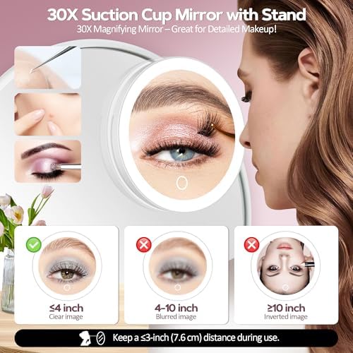 Vue 2 de Miroir Cosmetique Avec Eclairage