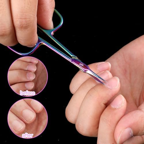 Vue 3 de Ciseaux Cuticules Courbes