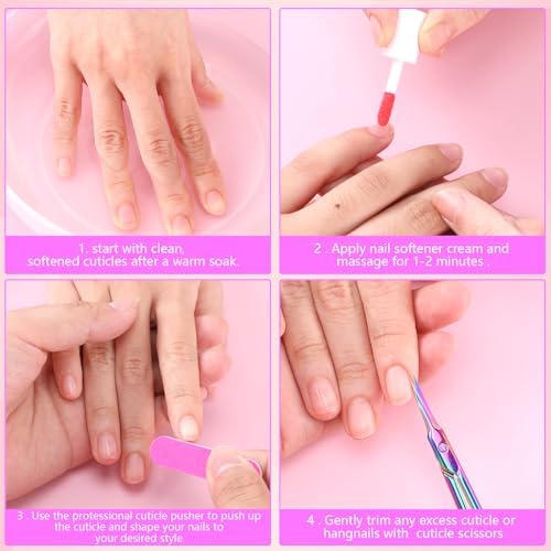 Vue 7 de Ciseaux Cuticules Courbes