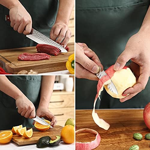 Vue 3 de Sunnecko Couteaux De Cuisine