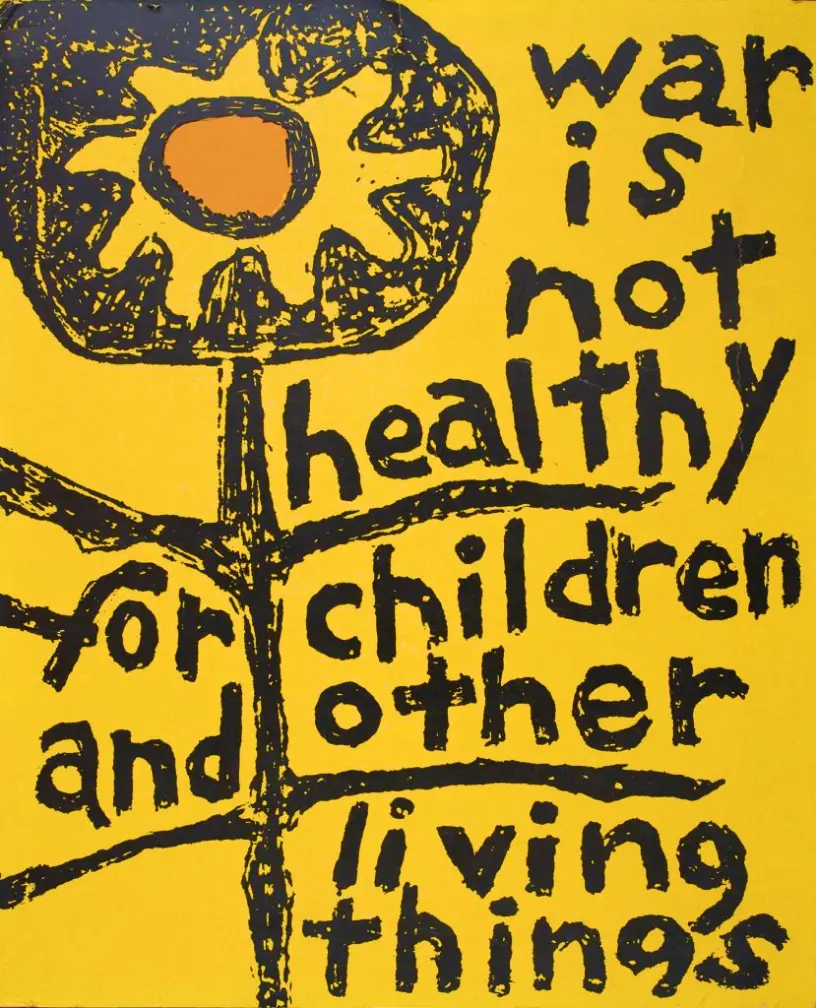 L Schneider, 1967, War is Not Healthy for Children and Other Living Things image