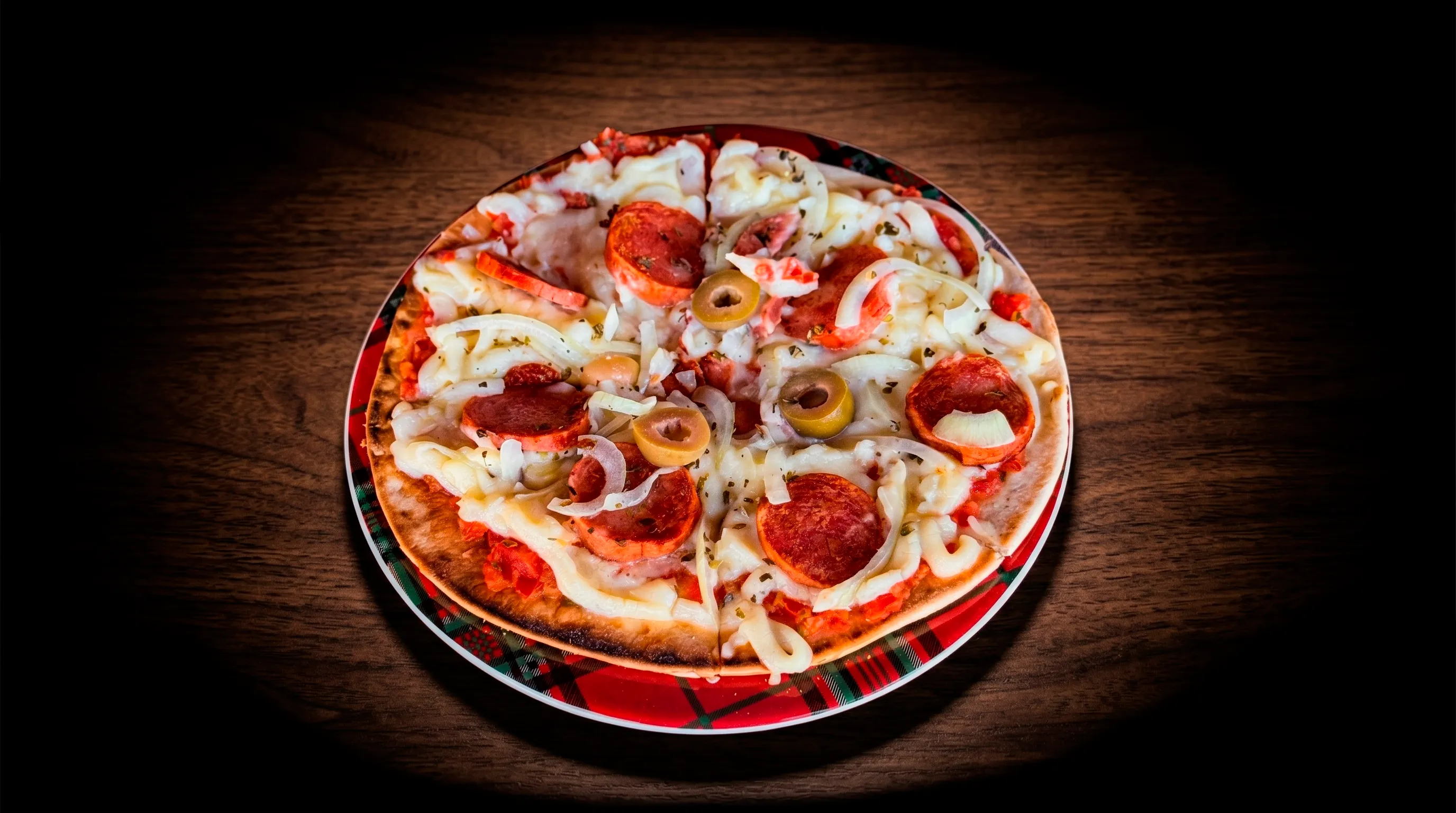 Pizza Calabresa com Catupiry