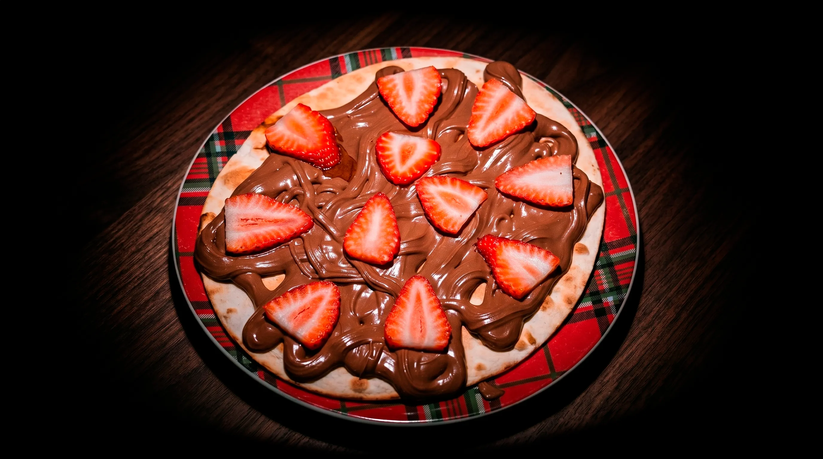 Pizza Morango com Nutella