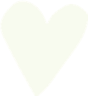 Decorative white heart icon