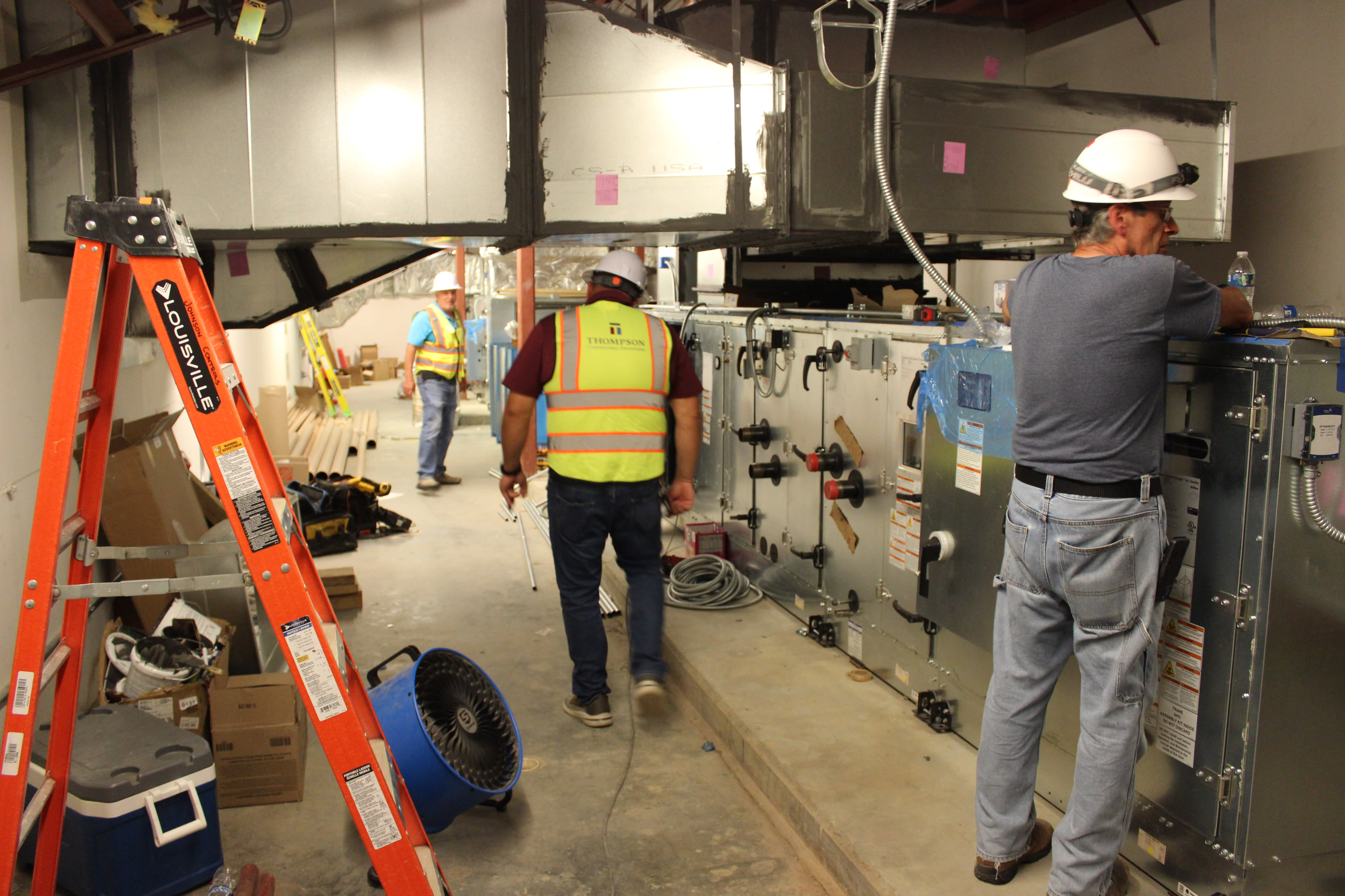 Construction retrofit work
