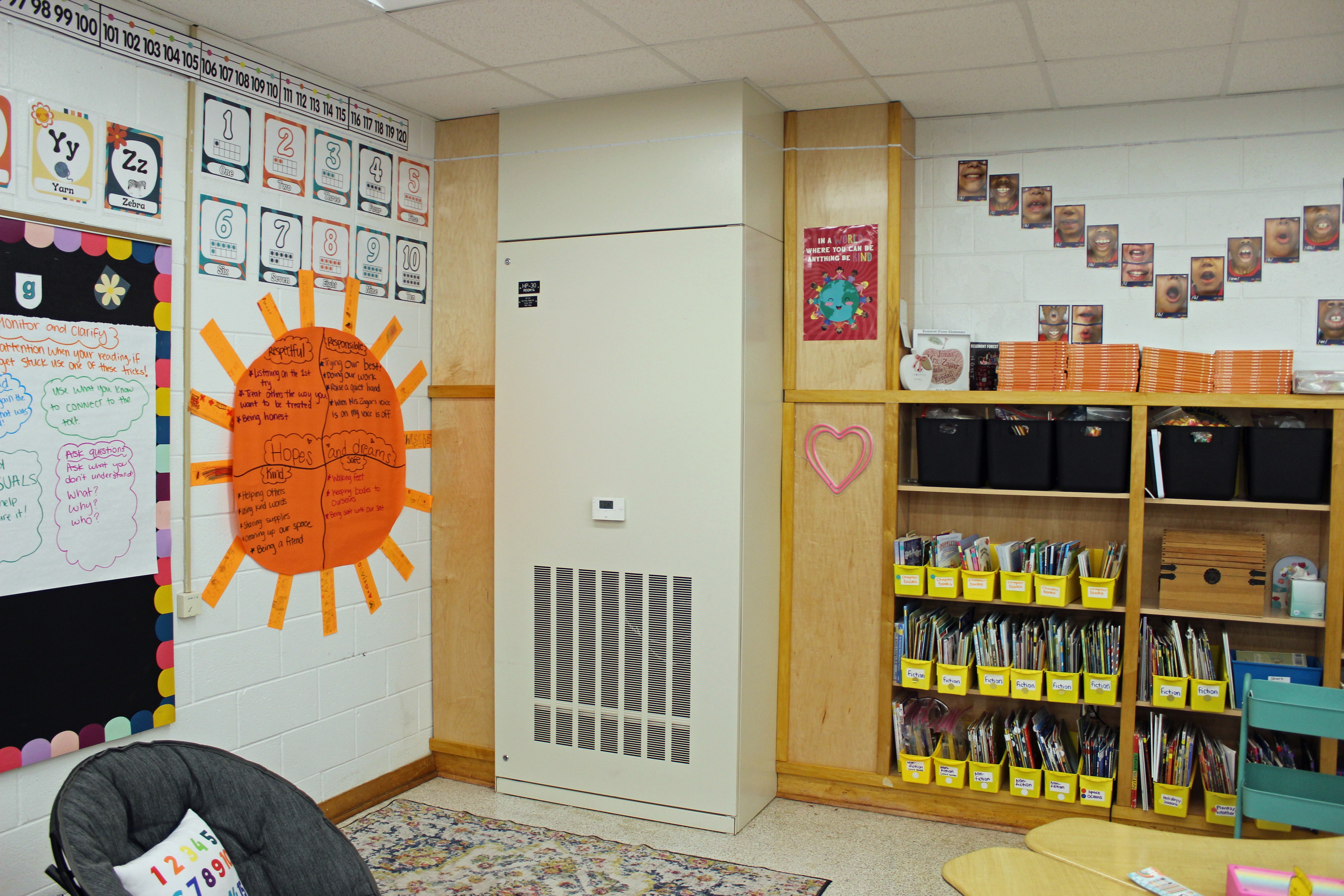 Mechanical systems at Rosemont Forest Elementary School