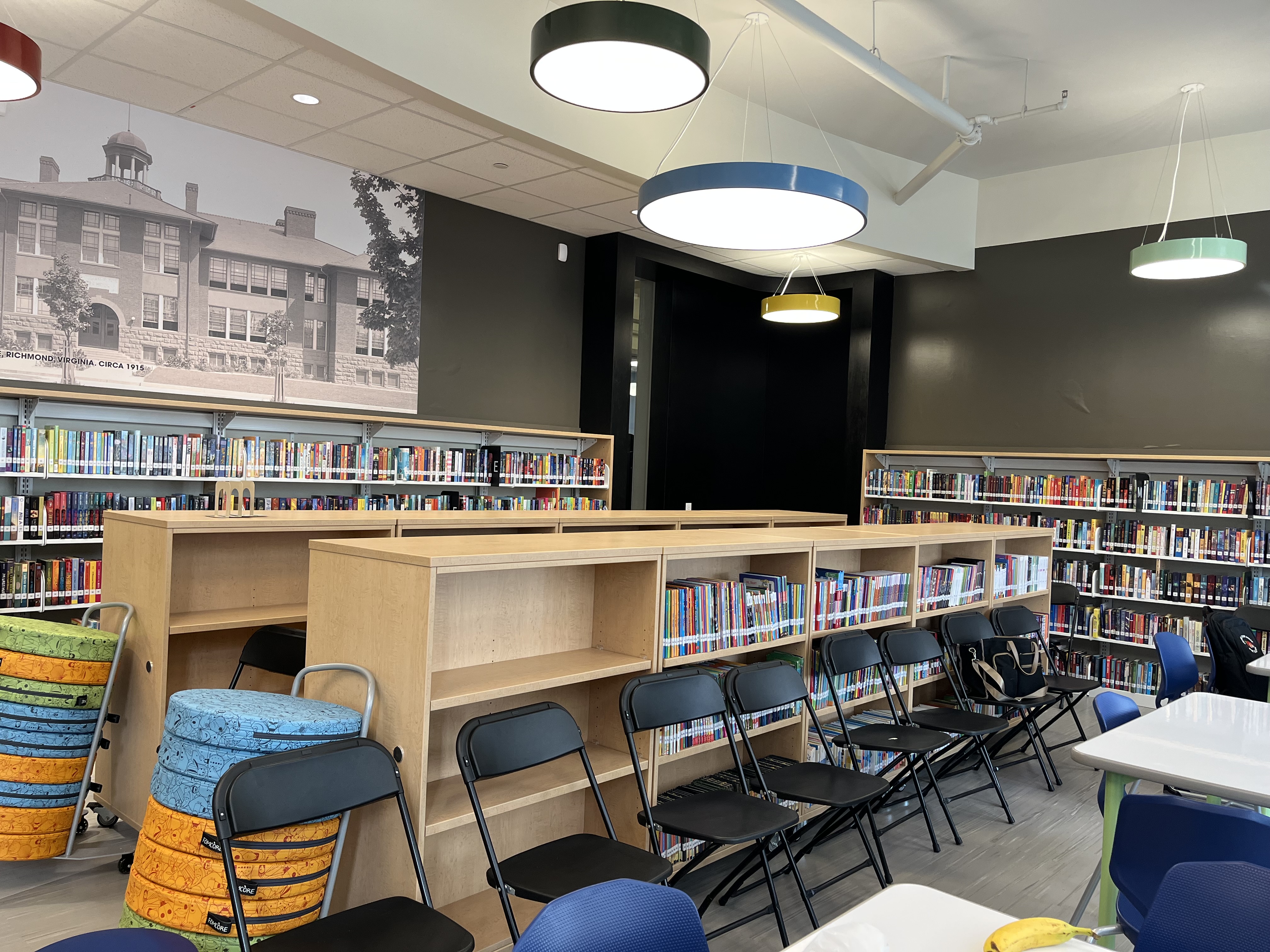 Interior corridor at William F. Fox Elementary School