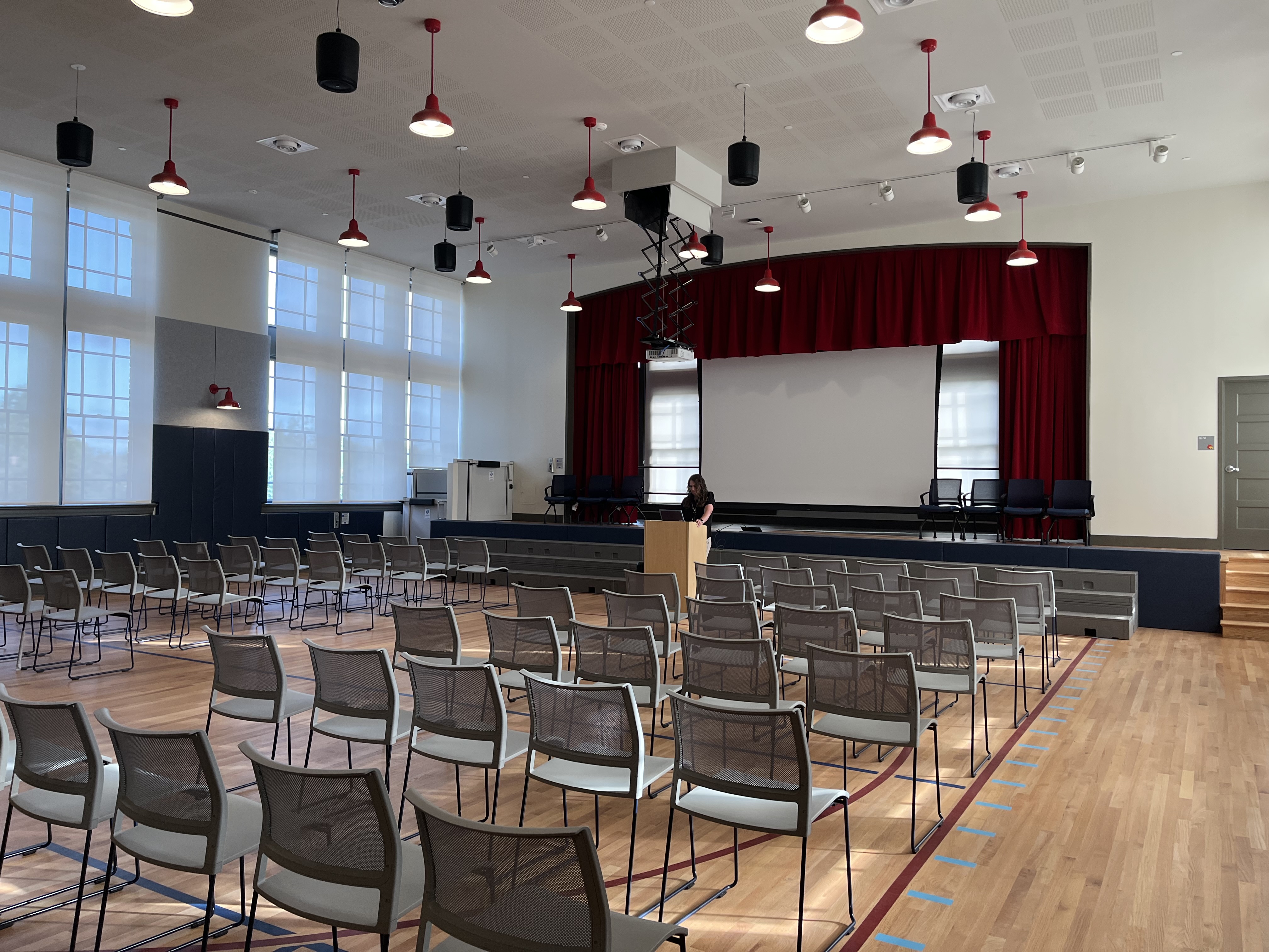 Historic interior at William F. Fox Elementary School