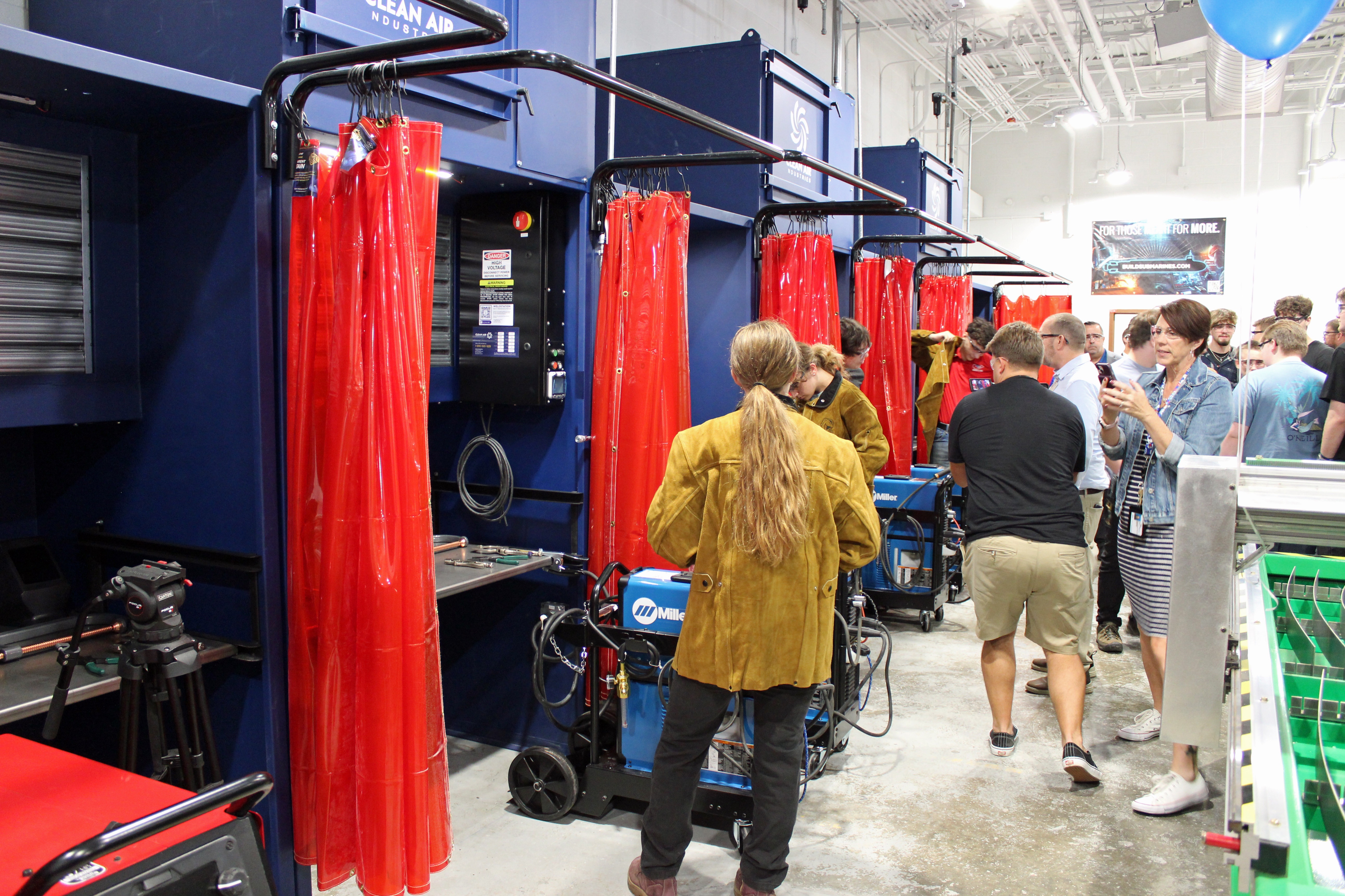 Maritime welding training lab instructional space