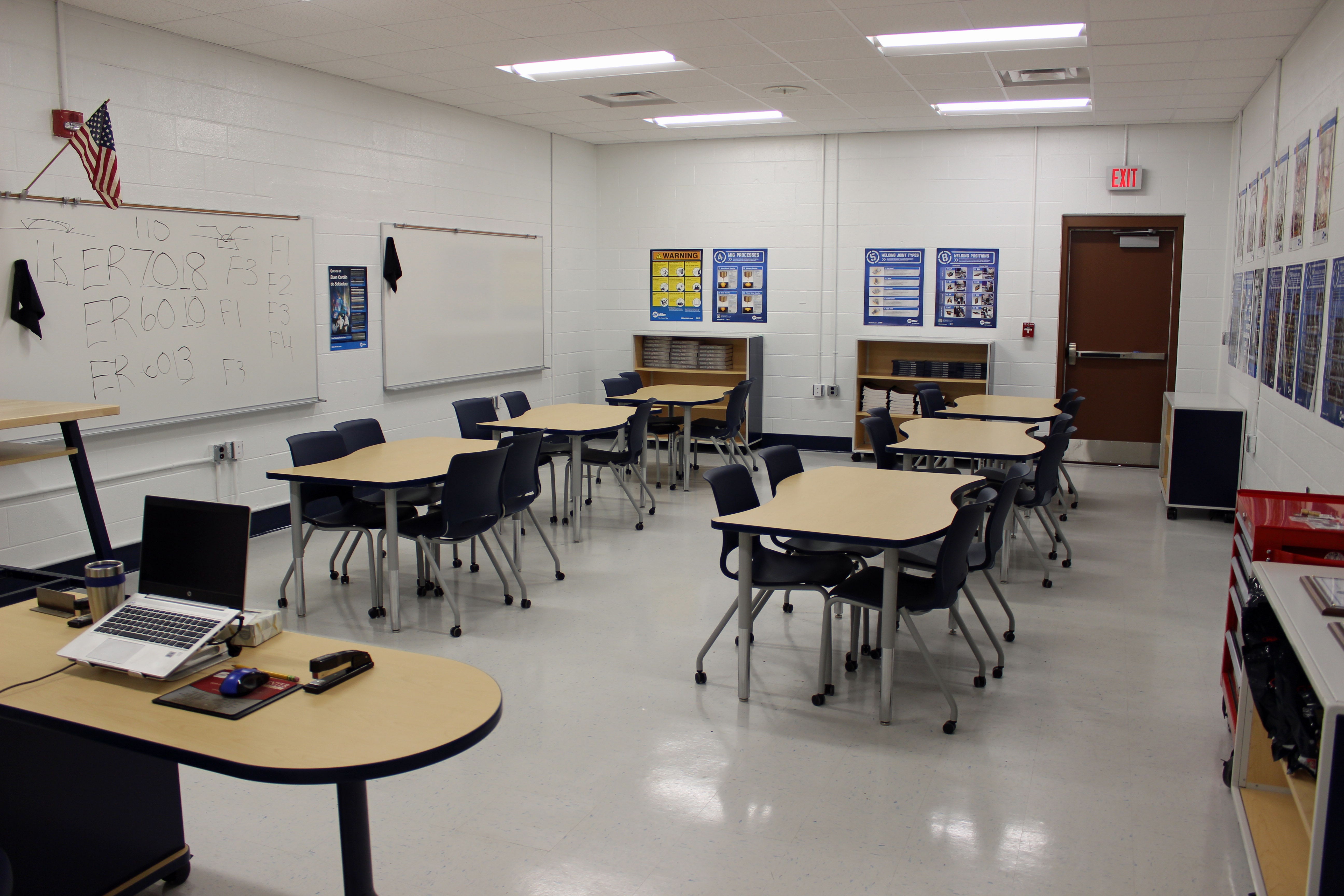 Student welding training area