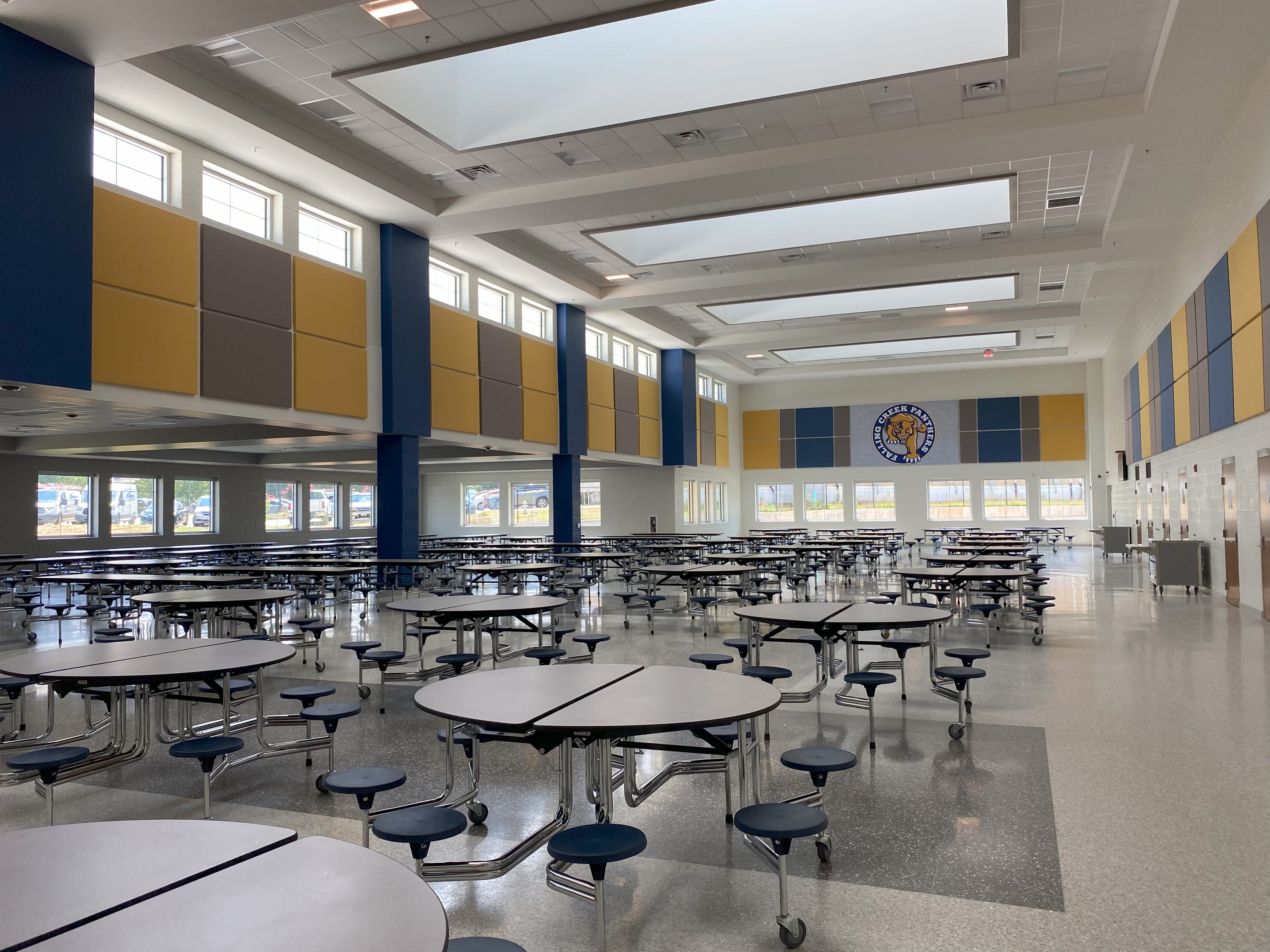 Interior learning space at Falling Creek Middle School