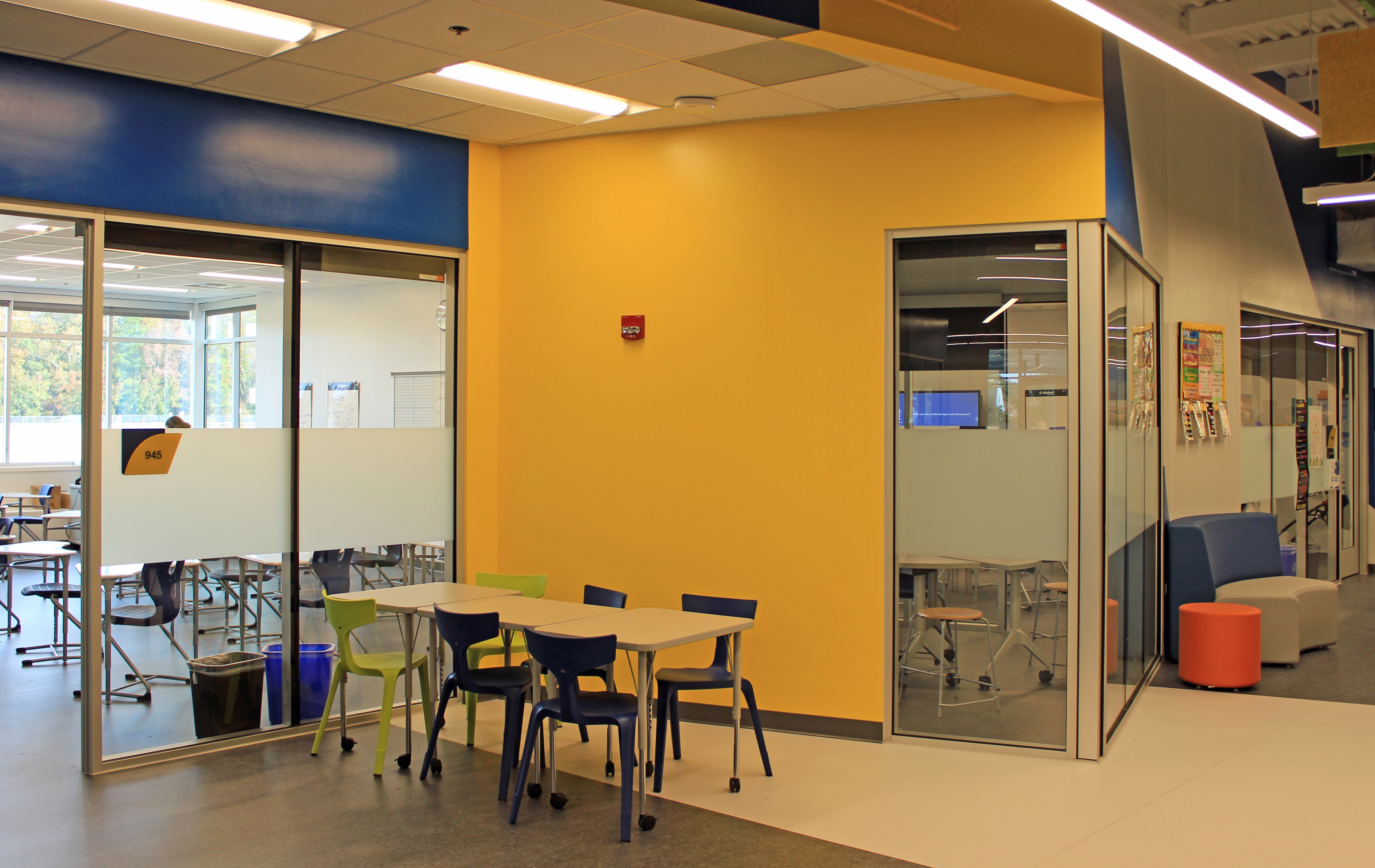 Interior learning space at An Achievable Dream Academy