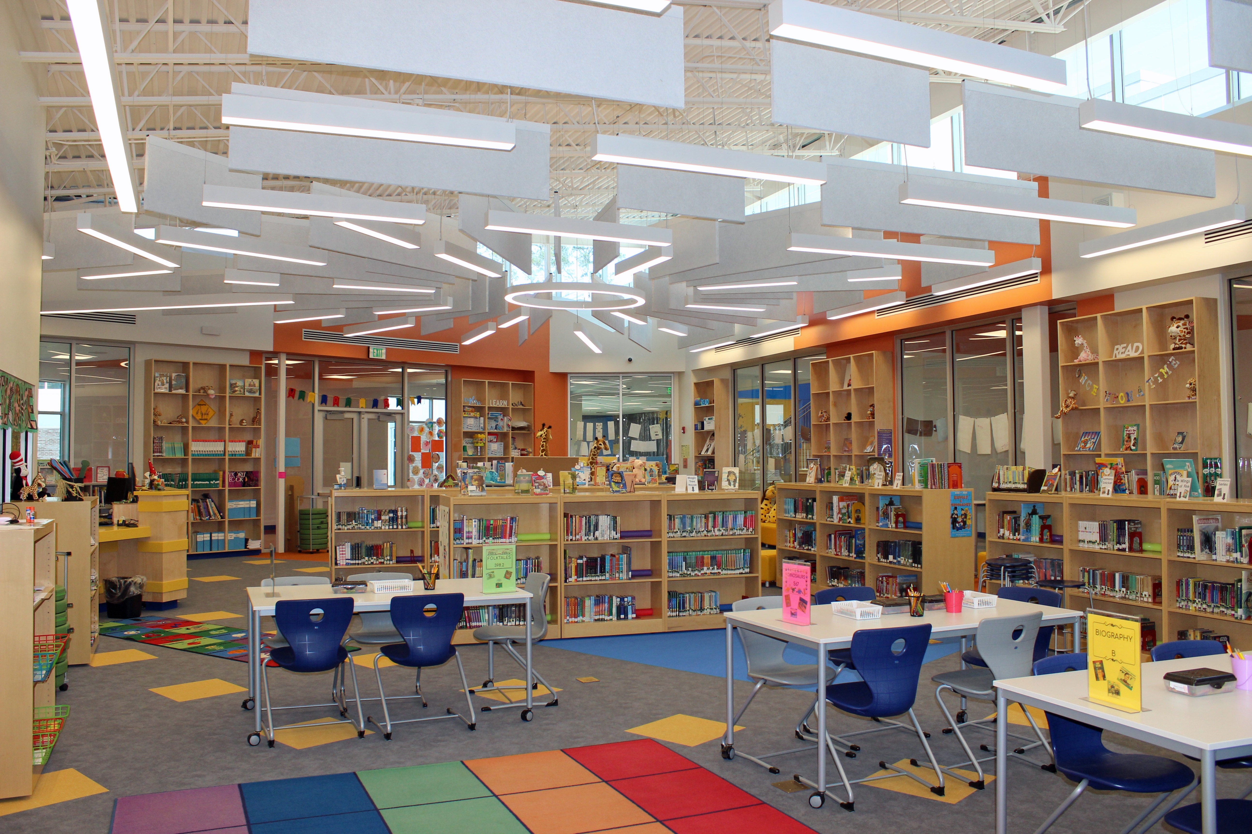 Interior learning space at E.W. Chittum Elementary School