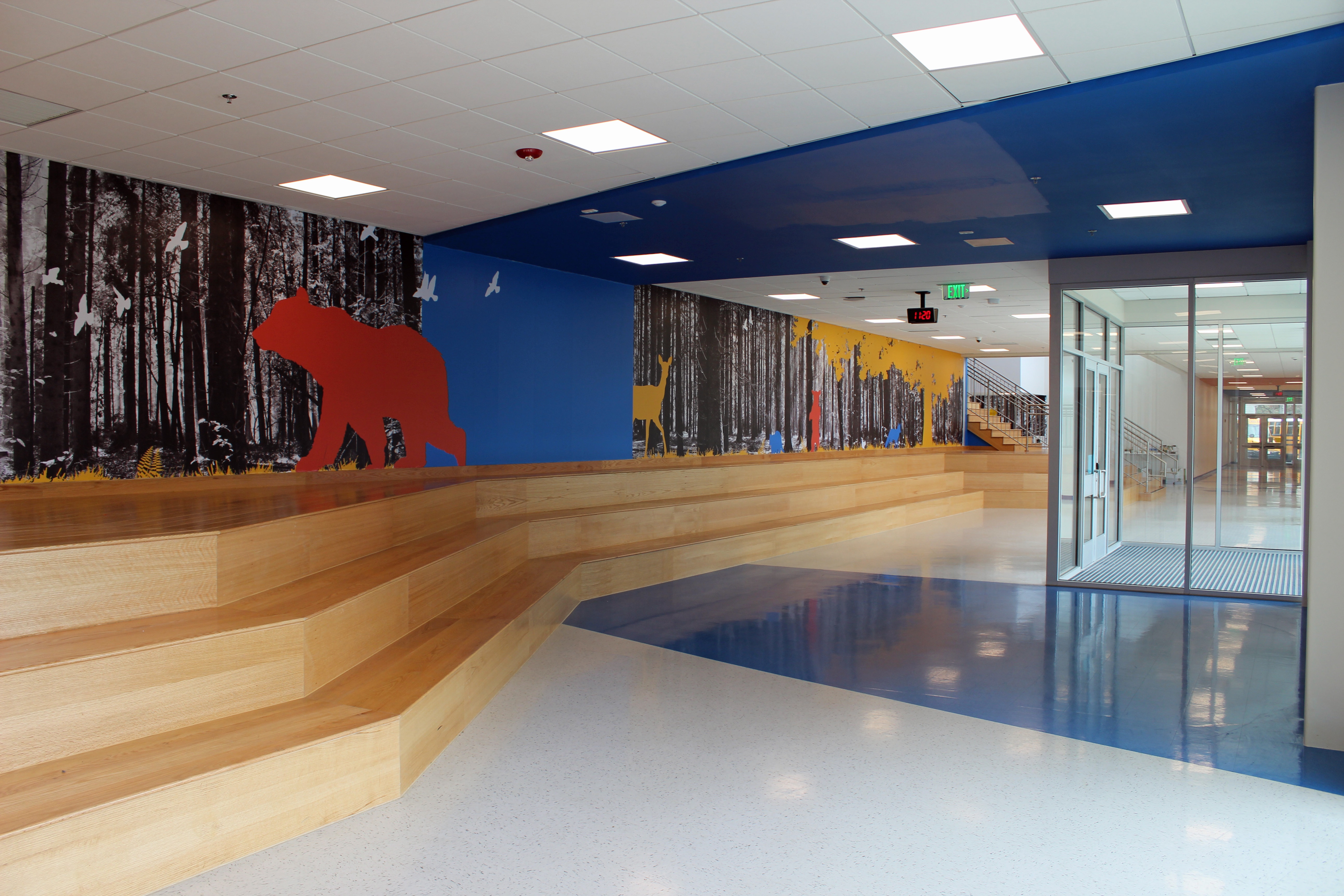 Collaborative learning area at E.W. Chittum Elementary School