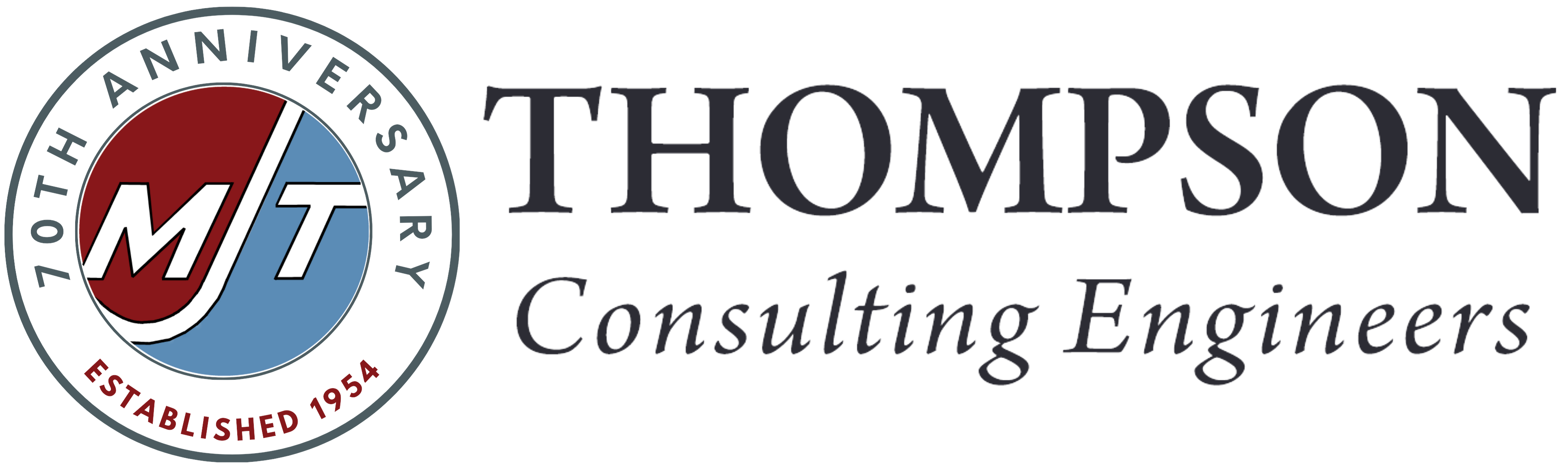 Thompson Consulting Engineers 70th anniversary logo