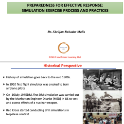 PREPAREDNESS FOR EFFECTIVE RESPONSE: SIMULATION EXERCISE PROCESS AND PRACTICES