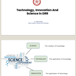 Technology, Innovation And Science In DRR