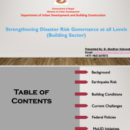 Strengthening Disaster Risk Governance At All Levels (Building Sector)