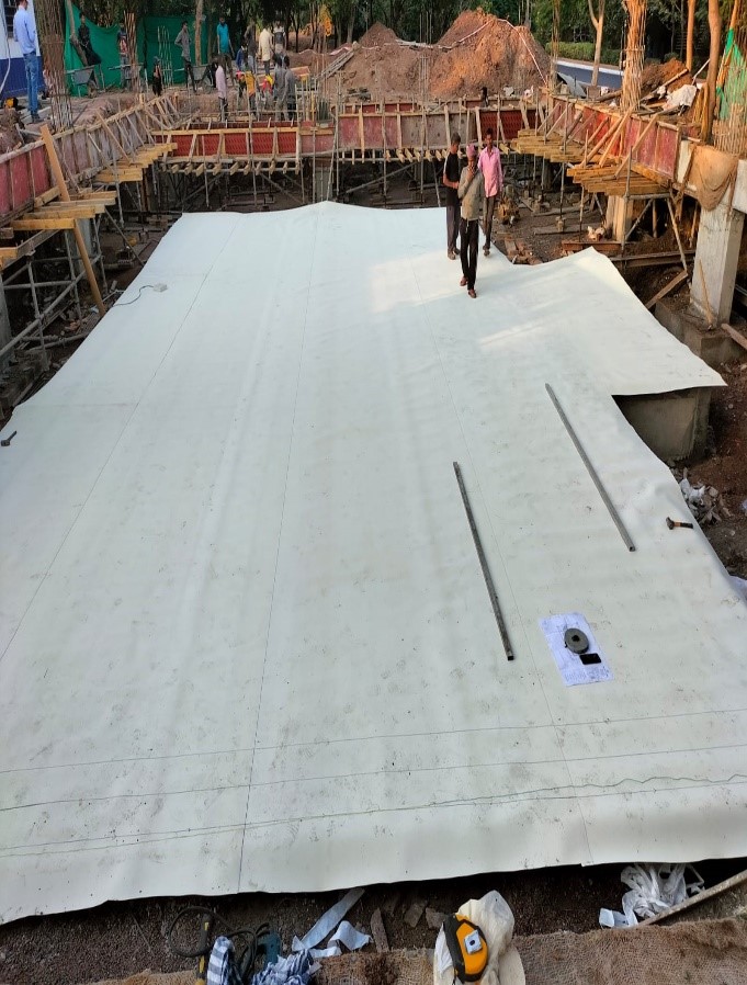 VM Enterprise Professional HDPE membrane installation for leak-proof structures Project 2