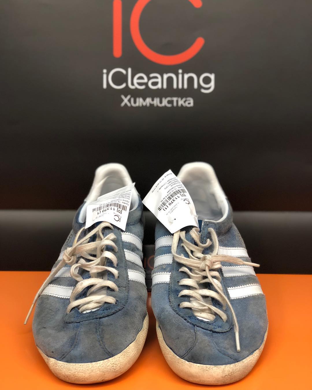 Летние кеды до профессиональной чистки и подготовки к хранению в iCleaning