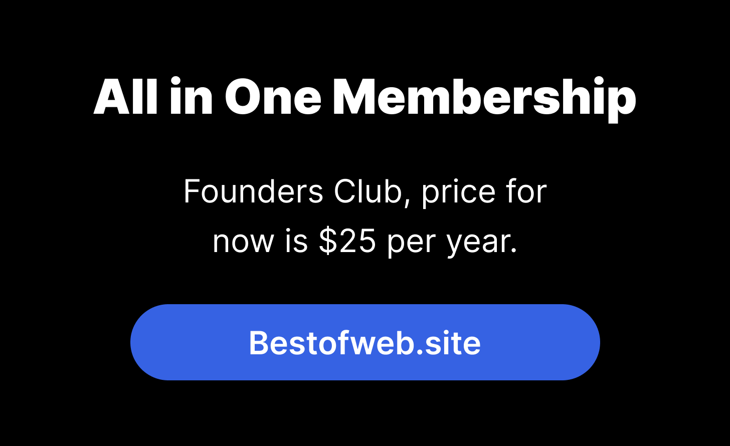 Founders Club membership call to action card