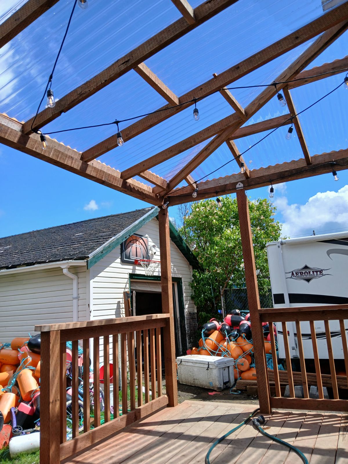 backyard deck complete renovation