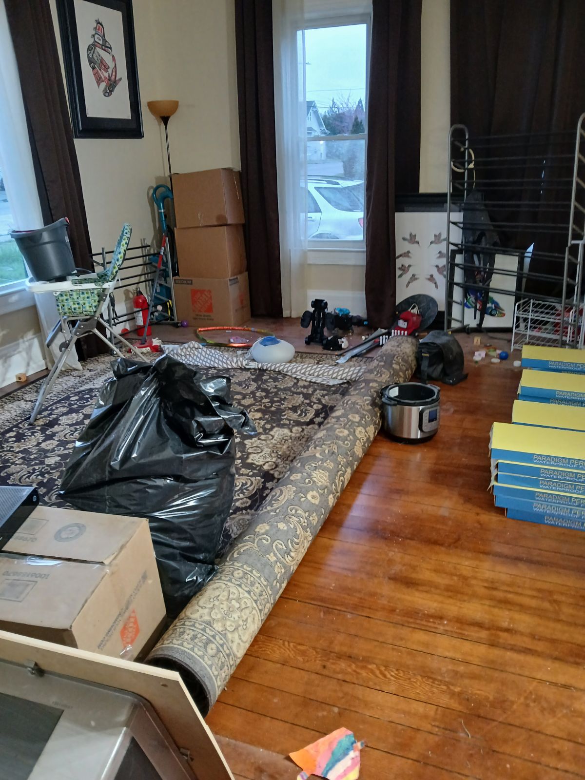 outdated hardwood flooring