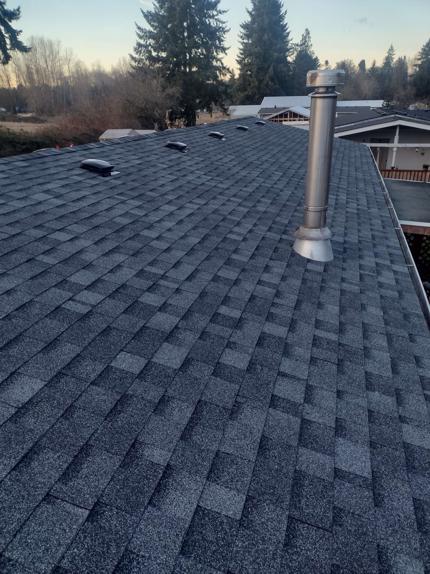 finished roof repair