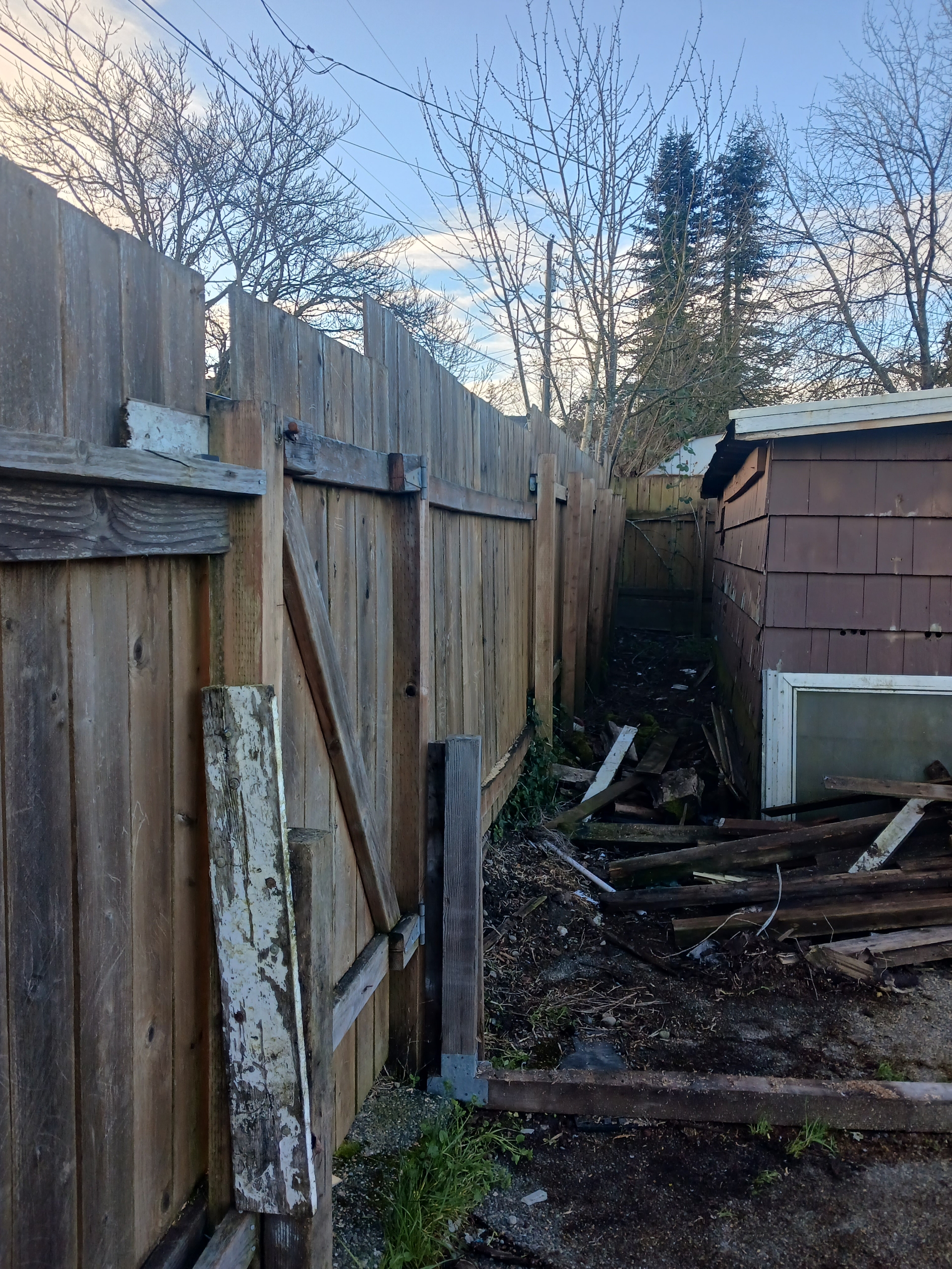 a complete fence tear down and installation