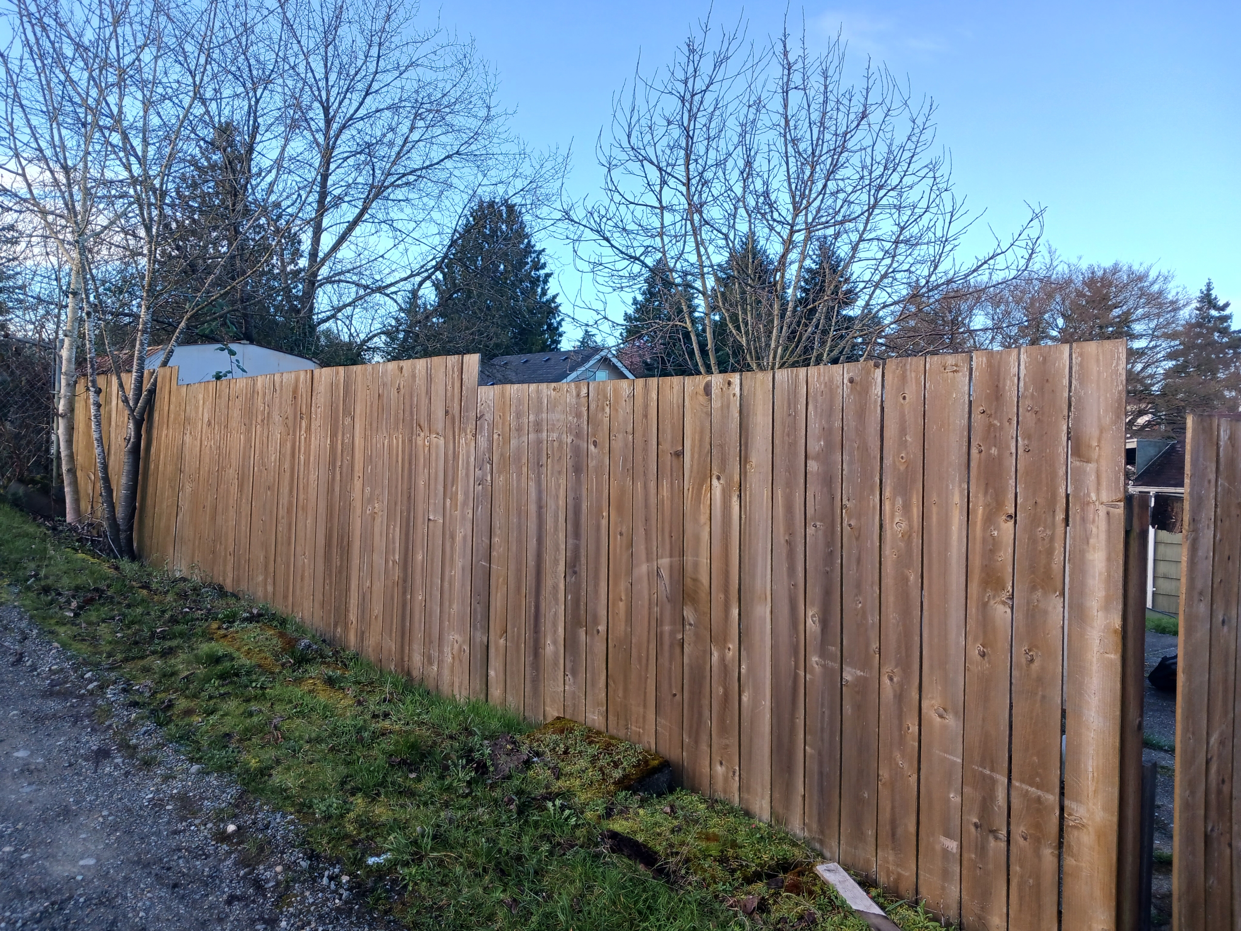 a complete fence tear down and installation
