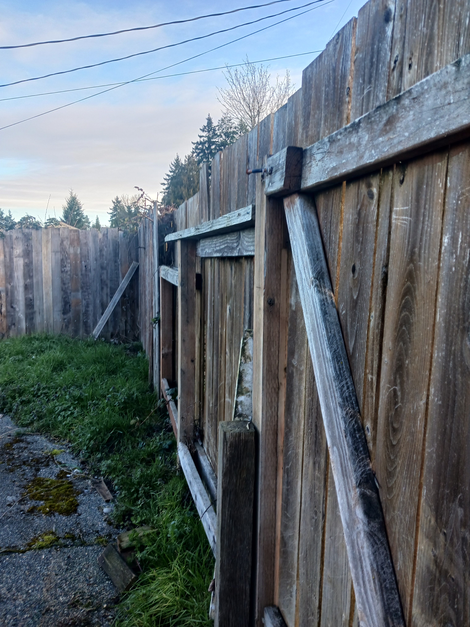 a complete fence tear down and installation