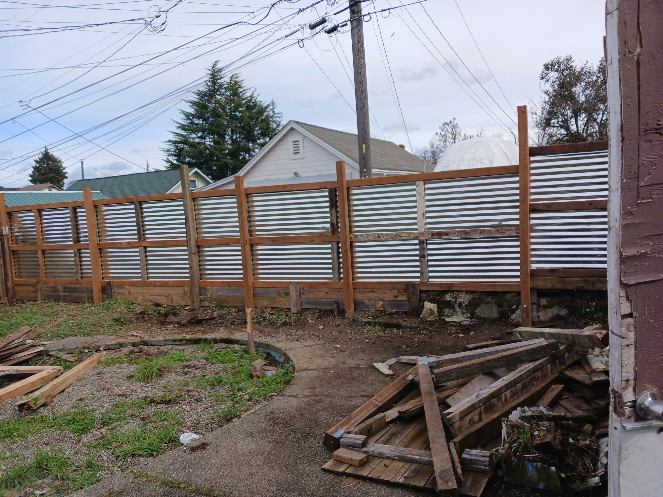 a complete fence tear down and installation