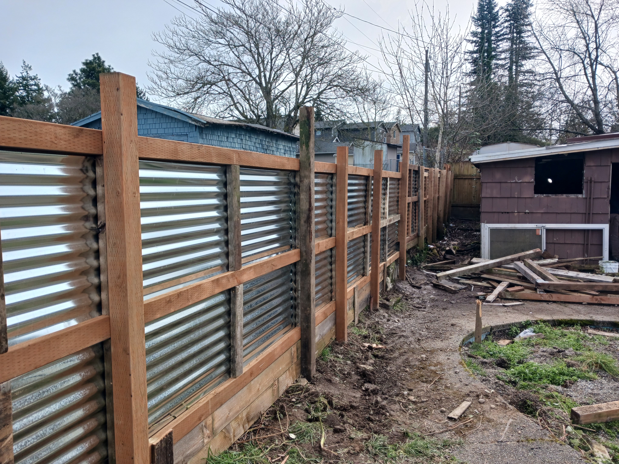 a complete fence tear down and installation