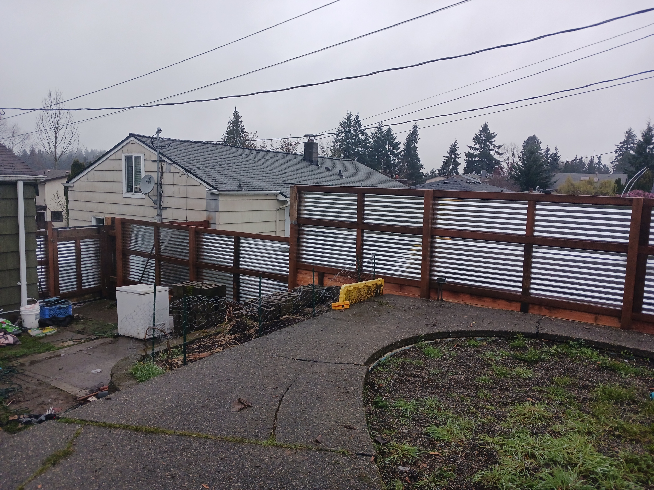 a complete fence tear down and installation