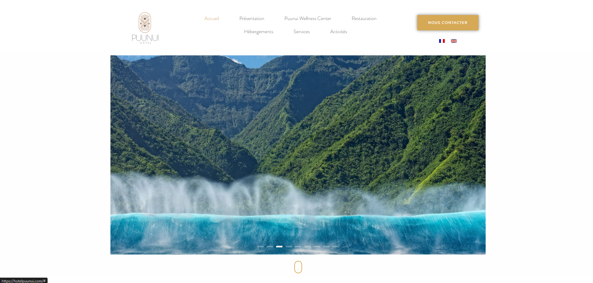 Puunui Hotel — Site web pour un hôtel 5 étoiles