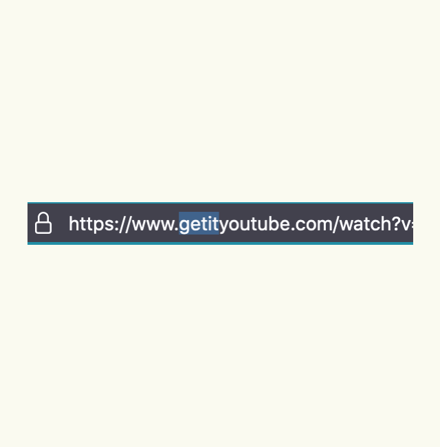 Add getit to the youtube url or just paste the url in the search box