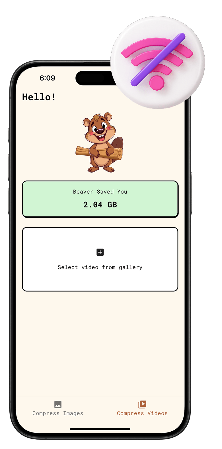 Files never leave your device