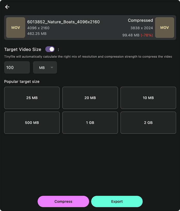 TinyFile desktop app