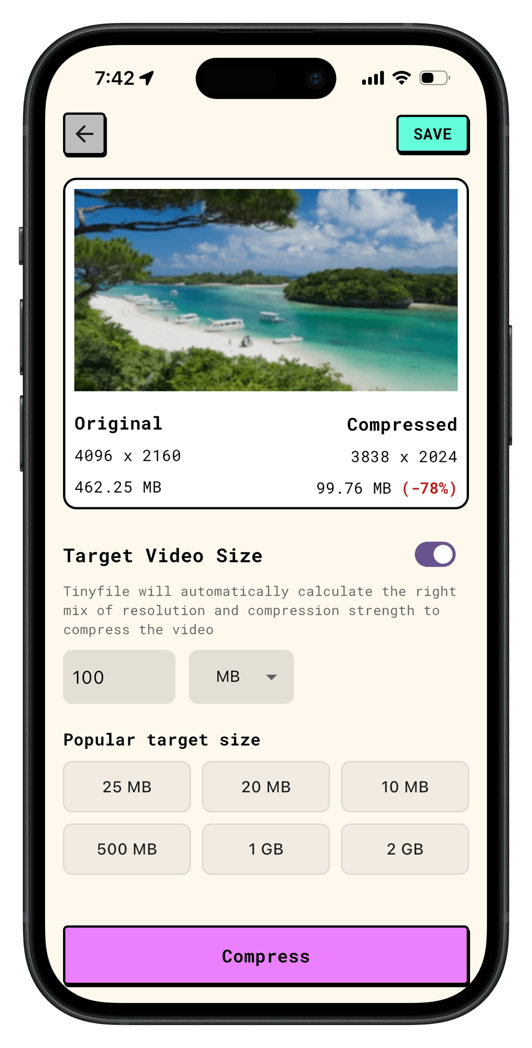 TinyFile mobile app
