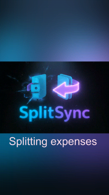 Split-Sync expense splitting and settlement flow