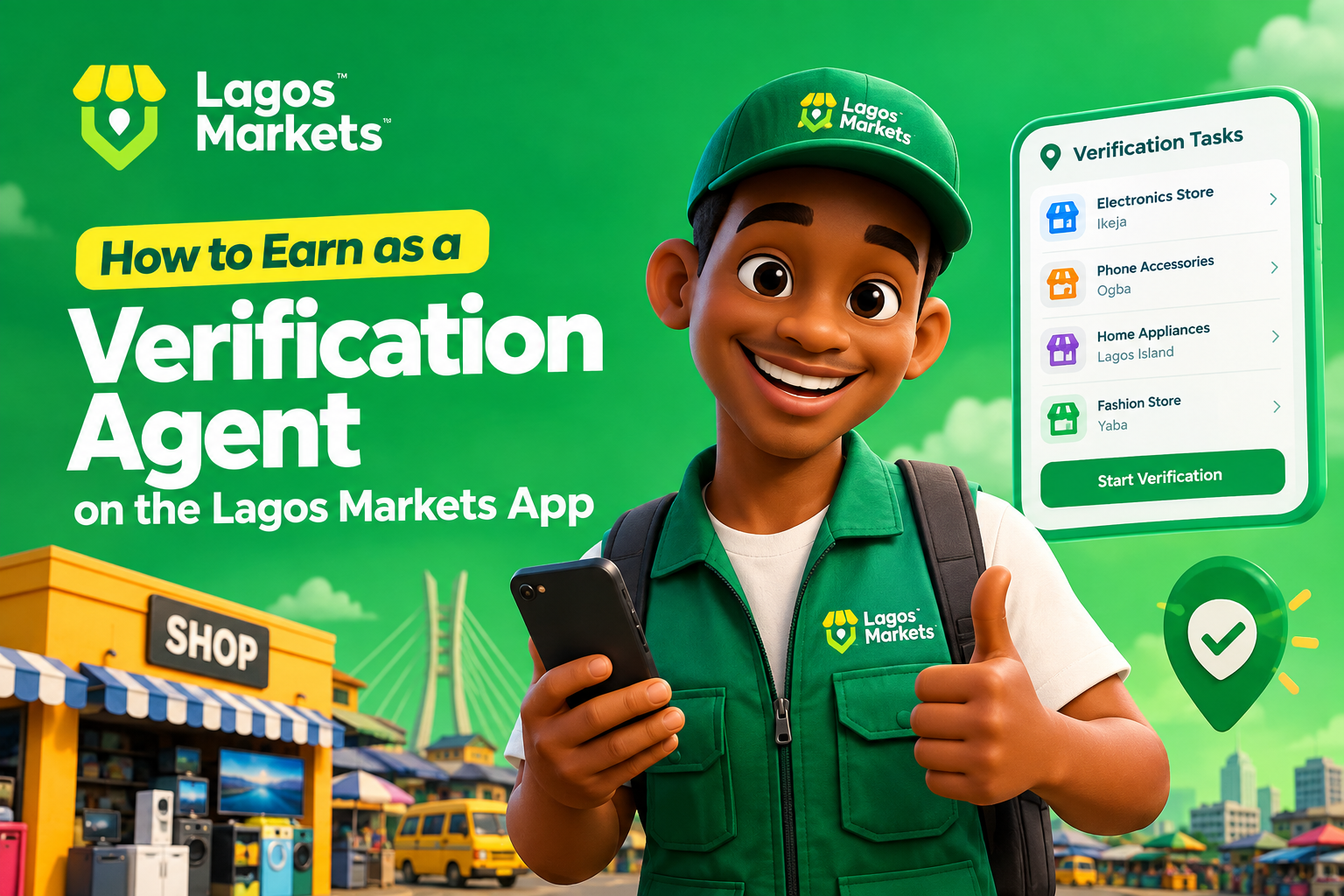 How to Earn as a Verification Agent on the Lagos Markets App