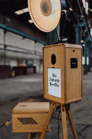 Classic vintage booth design with instant print photo booth service