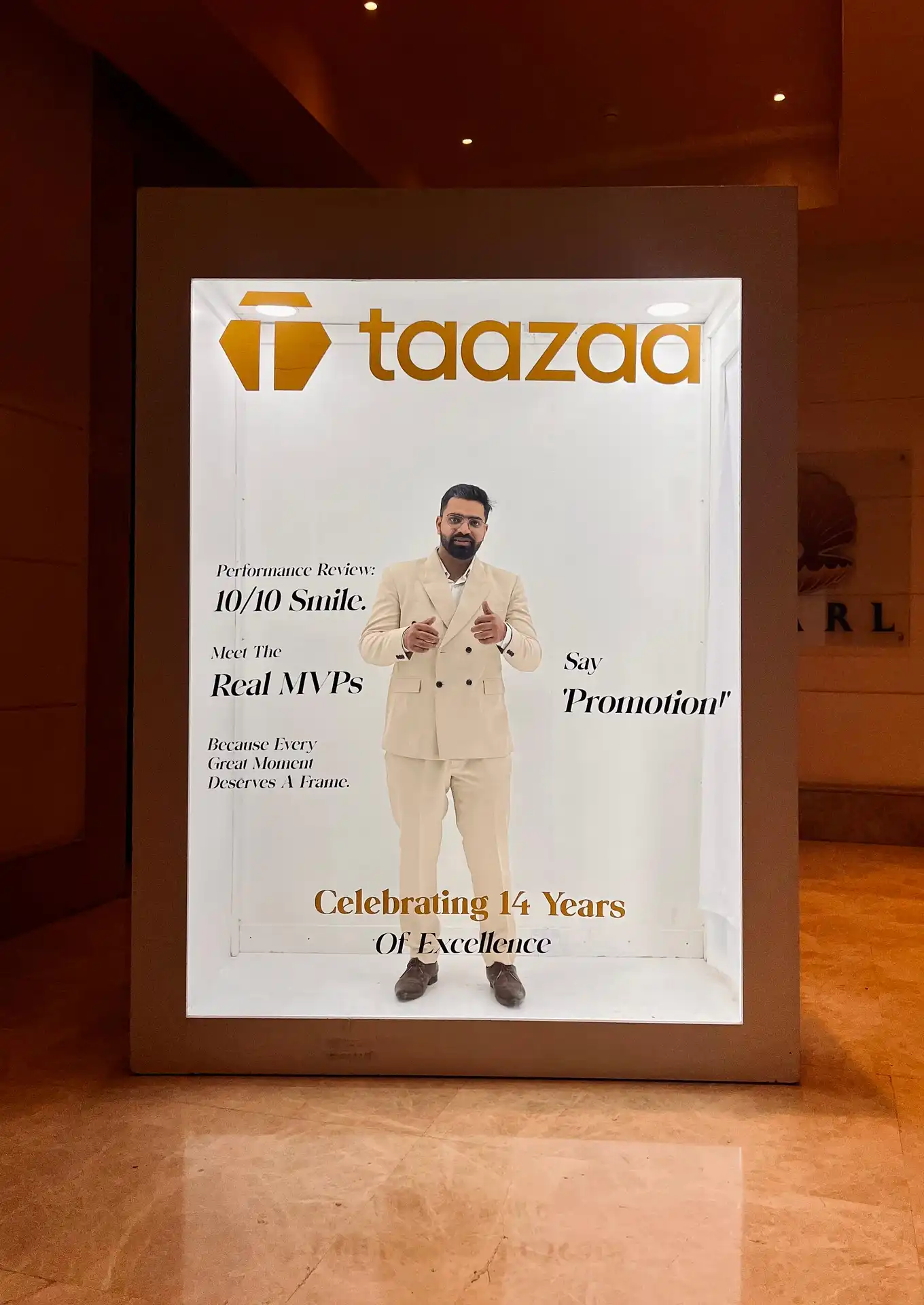 Corporate magazine photo booth for brand activation event in Delhi NCR