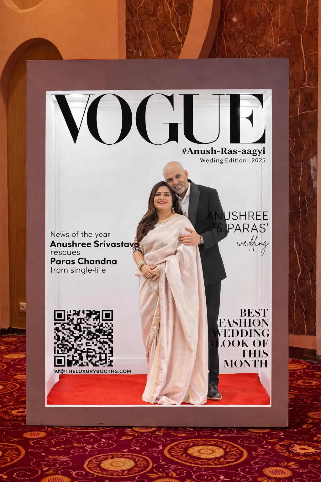 Magazine photo booth at cocktail in Delhi NCR